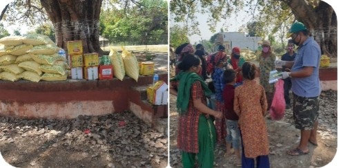 बैजनाथ गाउँपालिकाको वडा नं६ मा सामाजिक अभियन्ताले बाँडे राहत