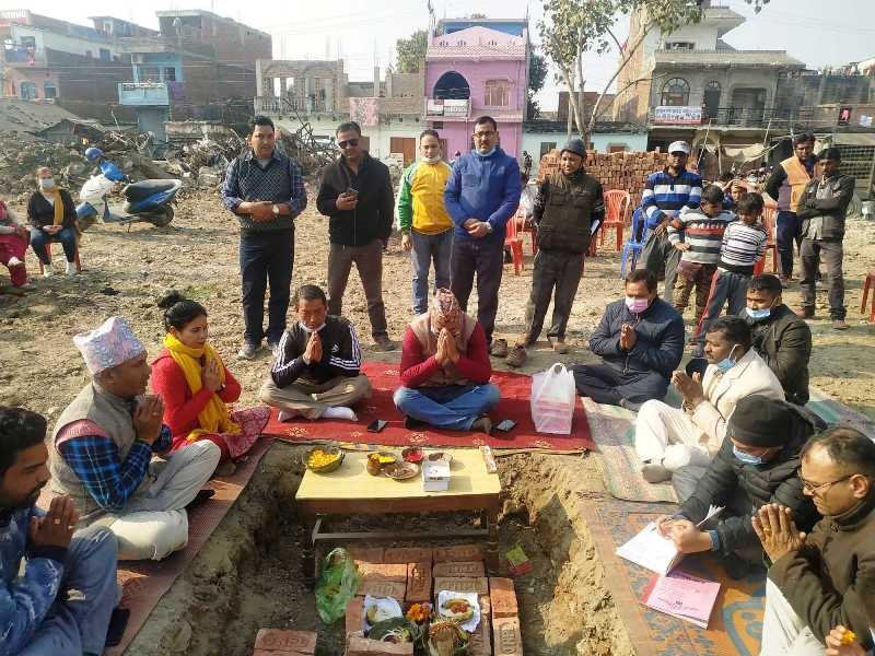 नेपालगञ्ज वडा नम्बर २ को कार्यालय भवनको शिलान्यास