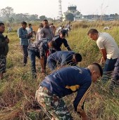 बँदेल आउन नदिन नेपालगञ्ज विमानस्थलको झाडी सफा गरियो