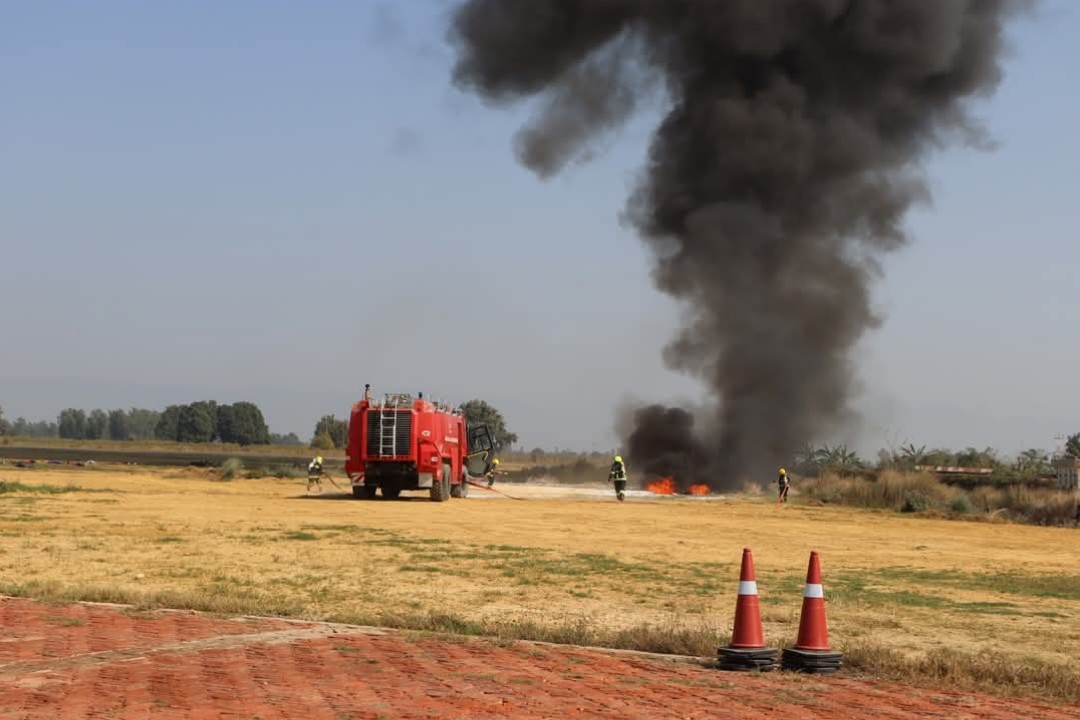 राँझा विमानस्थलमा बृहत् आपतकालीन पूर्व अभ्यास