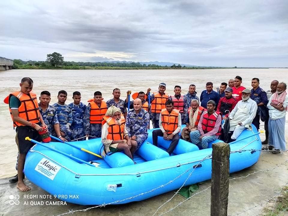 राप्ती नदीको भंगालोमा फसेका ४ जनाको १३ घण्टापछि सकुशल उद्दार