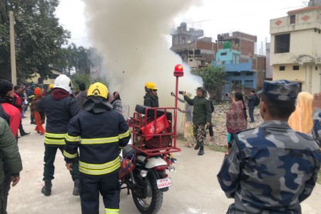 नेपालगन्जमा विपद सम्बन्धि कृत्रिम घटना अभ्यास