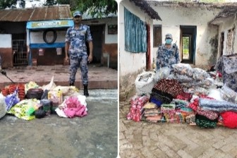 सशस्त्र प्रहरी बागेश्वरी बाँके र बिओपी जमुनहाद्वारा अवैध सामाग्री बरामद