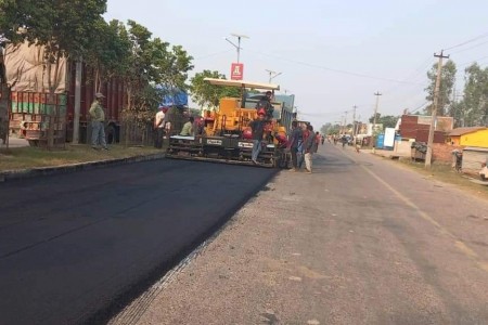 मन्त्री हुँदा राईले शिलान्यास गरेका दुई सडक योजनाको काम सुरू