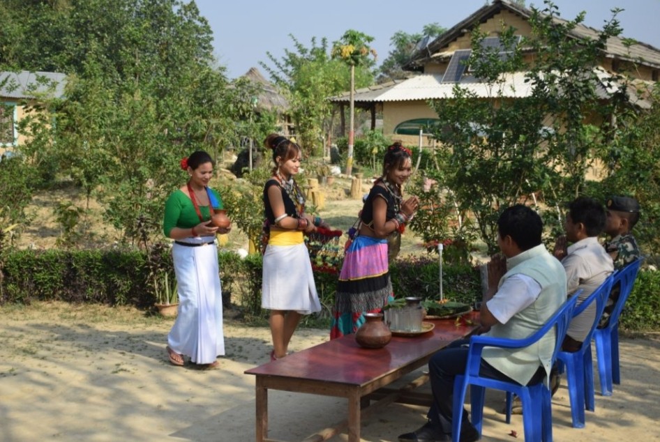 दसैंका बेला बाँकेका होमस्टेमा चहलपहल